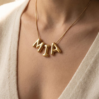Build Your 3, Bubble Letter Name Jewelry