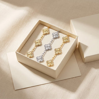 The Clover Stack: Three Bracelets, $39