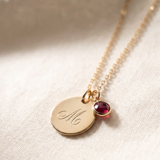 The Family Necklace, Initials and Birthstones