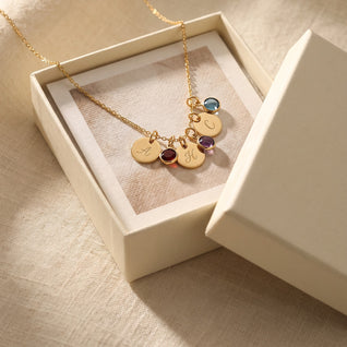The Family Necklace, Initials and Birthstones