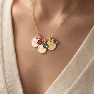 The Family Necklace, Initials and Birthstones