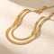 The Flat Chain: Herringbone Necklace, 3 mm and 5 mm