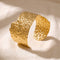 The Open Cuff: Hammered Cuff Bracelet