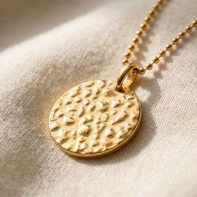 The Coin: Hammered Medallion Necklace photo 2