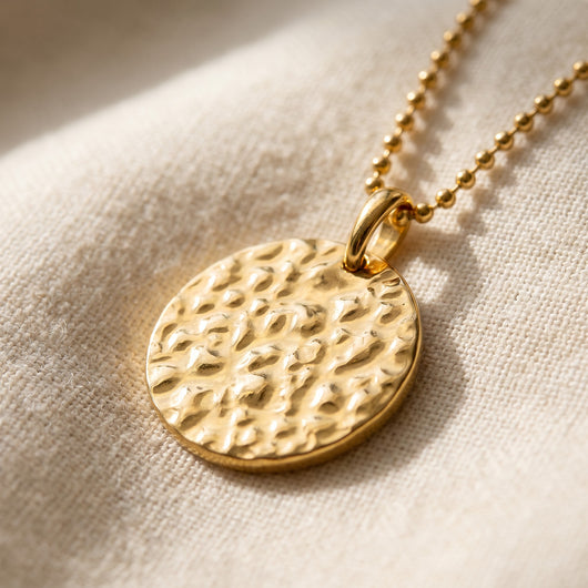 The Coin: Hammered Medallion Necklace photo 2