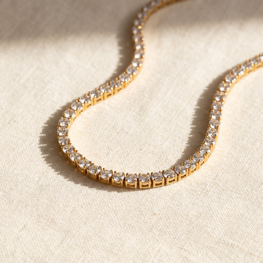The Line: 3 mm Tennis Necklace photo 1